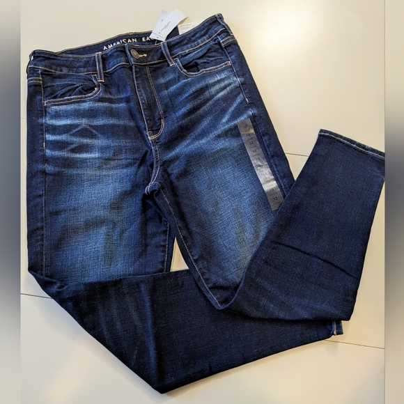 AMERICAN EAGLE, Hi-Rise Jegging, Midnight Dreamer, Size 12 X-Short, 31W. - Picture 1 of 6